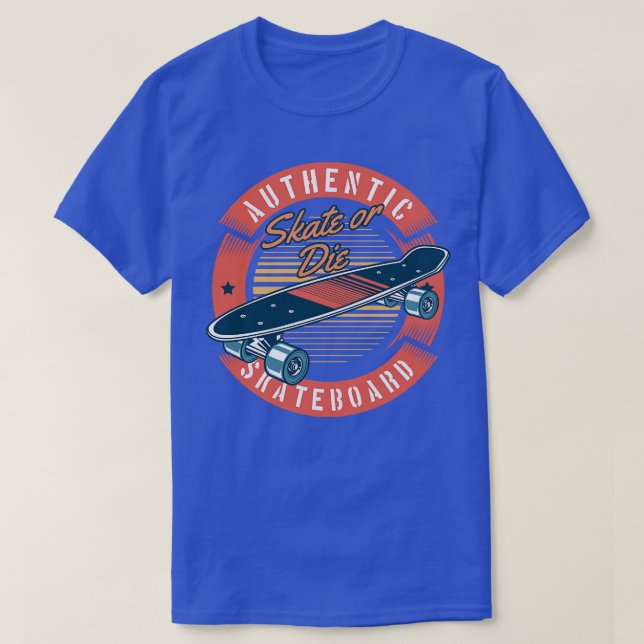 Autentiserad skateboard t shirt (Design framsida)