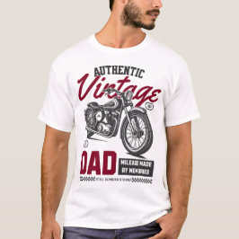 Autentiserad Vintage Pappa motorcykel T-Shirt - Kl