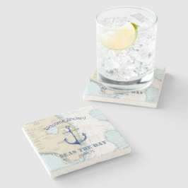 Autentiserat Nautiskt välkomstbord vid Namn Stenunderlägg