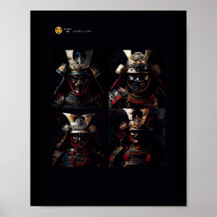 Autentiserat Poster Samurai Armor Artwork wall art