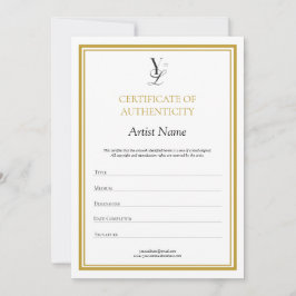 Autentiseringscertifikat för Logotyp av anpassning Tack Kort