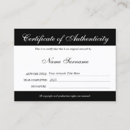 Autentiseringsdiagram genom att lägga till Logotyp Visitkort