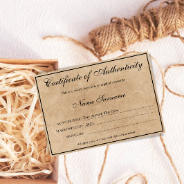 Autentiseringsdiagram genom att lägga till Logotyp Visitkort