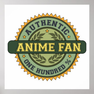 Autentisk Animefläkt Poster