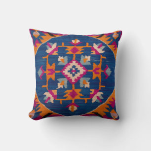 Autentisk blå Kilim Turkiska Matta Pillows Kudde