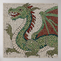 Autentisk Dragon Mosaic