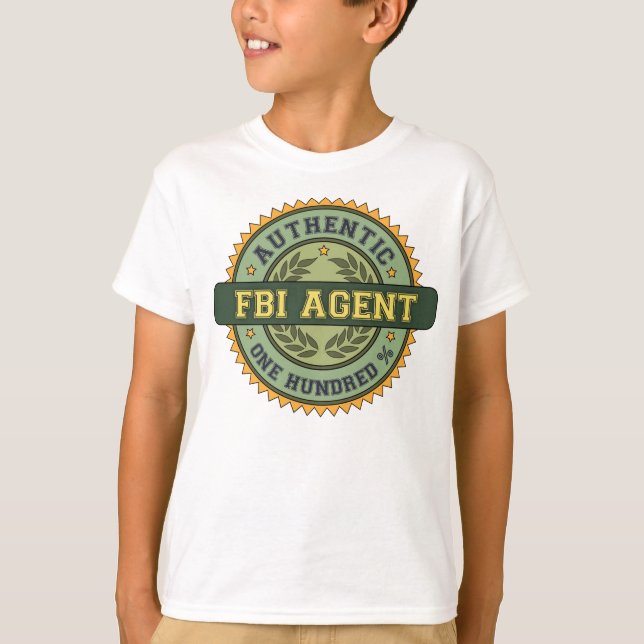 Autentisk FBI-agent Tee Shirt (Framsida)