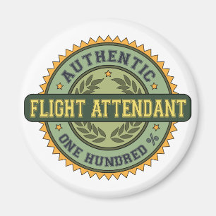 Autentisk flygvärdinna magnet