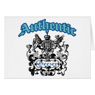 Autentisk Geezer Hälsningskort