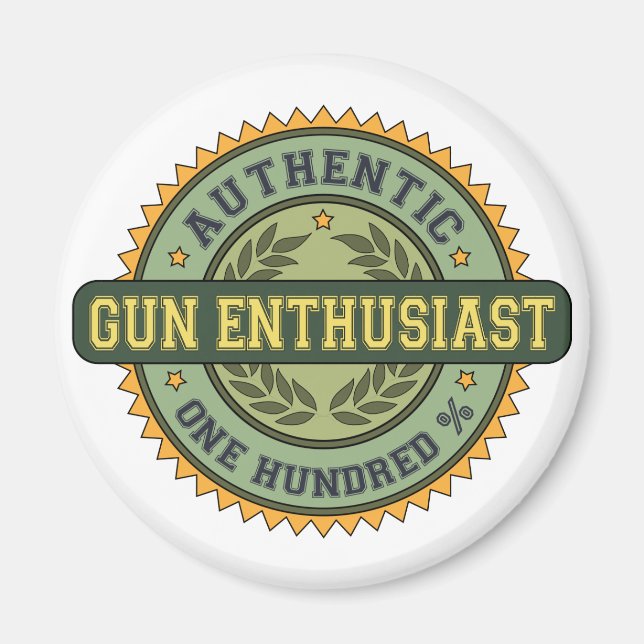 Autentisk Gun Enthusiast Magnet (Framsidan)