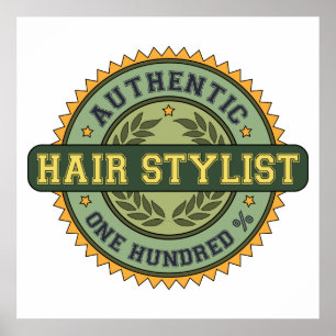 Autentisk hårstylist poster