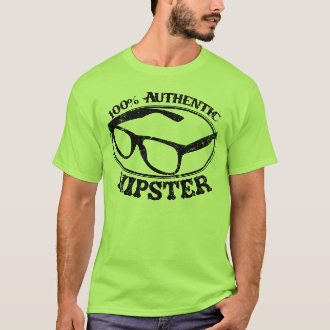 Autentisk Hipster T-shirt (Framsida)