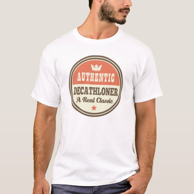 Autentisk idé för Decathloner vintagegåva Tee Shirt (Framsida)
