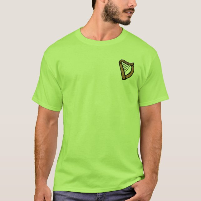 "Autentisk irländsk" T-tröja Tee (Framsida)