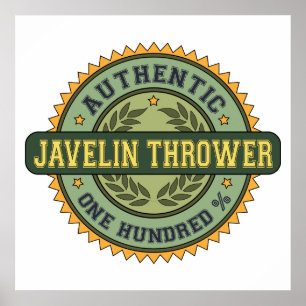 Autentisk javelin Thrower Poster