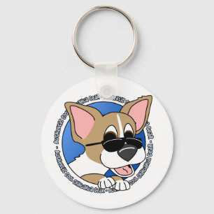 Autentisk kall Chihuahua Keychain Nyckelring