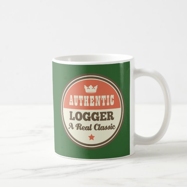 Autentisk Logger en verklig klassiker Kaffemugg (Höger)