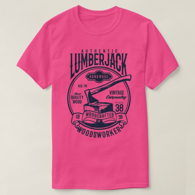 Autentisk lumberjack t shirt (Design framsida)