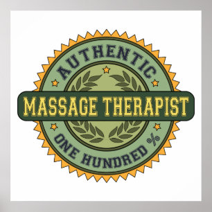 Autentisk massageterapeut poster