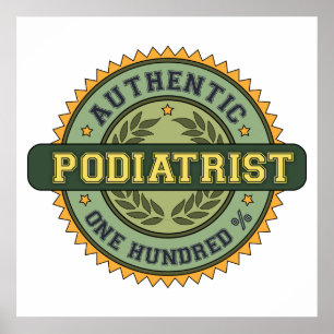 Autentisk Podiatrist Poster