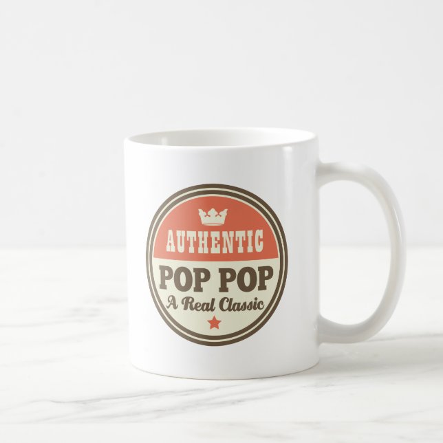 Autentisk poppop en verklig klassiker kaffemugg (Höger)