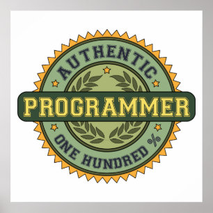 Autentisk programmerare poster