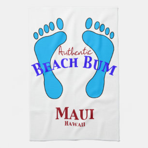 Autentisk strandlodis Maui Hawaii Kökshandduk