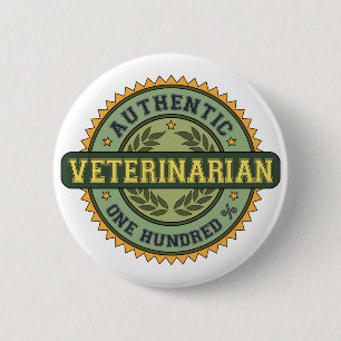 Autentisk veterinär knapp