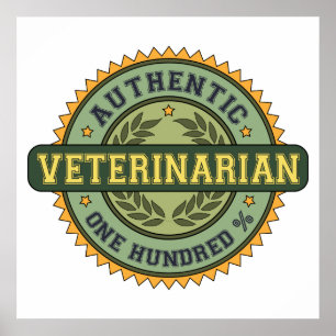 Autentisk veterinär poster