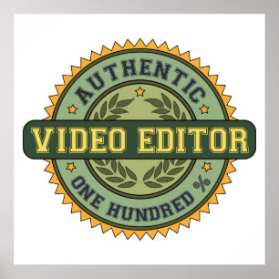 Autentisk videoredaktör poster