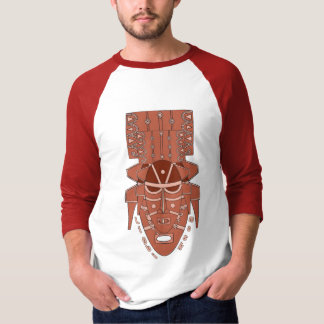 Autentiska afrikanska Ligbi maskerar manar T-tröja Tee Shirt