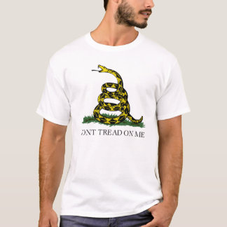 Autentiska Gadsden går inte på mig flagga Tee Shirt