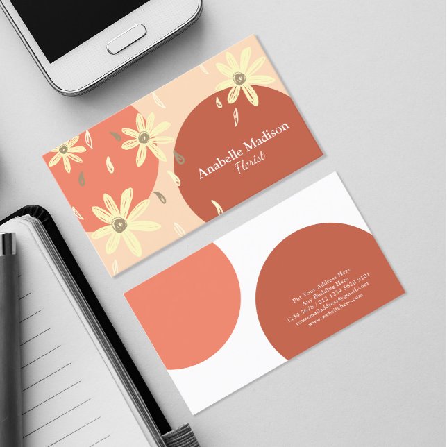 Autentiska Hand plockade Flowers | Pastel Visitkort (Skapare uppladdad)