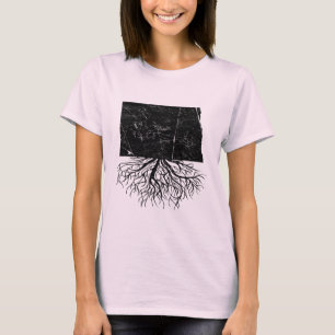 Autentiska North Dakota rotar utslagsplatsen T Shirt