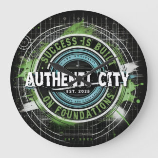 AuthentI-City Clock Stor Klocka