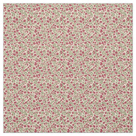 Authentic 1940s Muted Burgundy Floral Sprig  Tyg