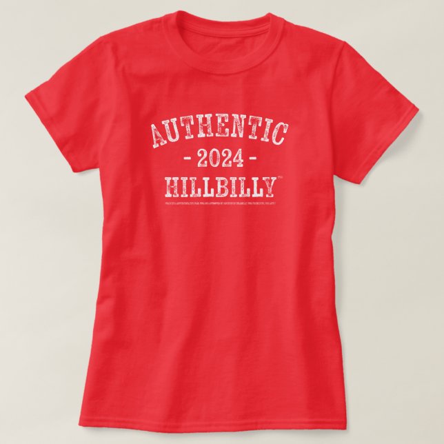 AUTHENTIC HILLBILLY 2024™ Women's T Shirt (Design framsida)