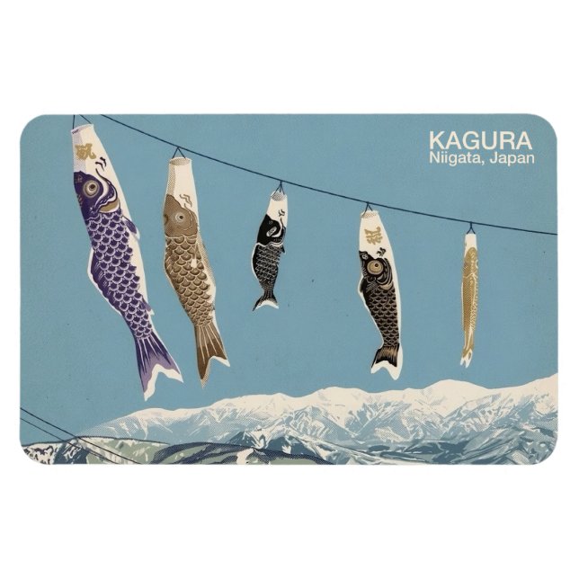 Authentic Japan Snow Culture – Kagura, Niigata 2 Magnet (Horisontell)