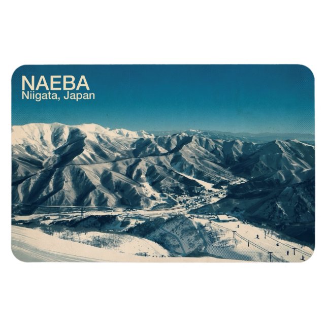 Authentic Japan Snow Culture – Naeba, Niigata 1 Magnet (Horisontell)