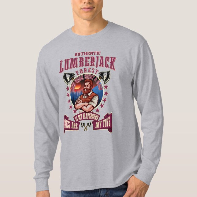 AUTHENTIC LUMBERJACK AXES T SHIRT (Framsida)