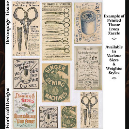 Authentic Vintage Sewing Adverts ES1 Decoupage