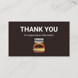 Author Book Review Request QR Code Thank you Visitkort