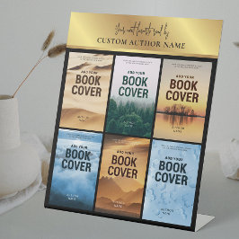 Author Book Series Photo Collage Black & Gold