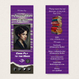 Author Promotion Lila Sci Fi Fantasy Litet Visitkort