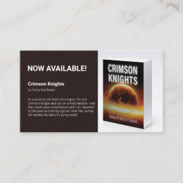 Author Promotional Book Marketing Photo Visitkort