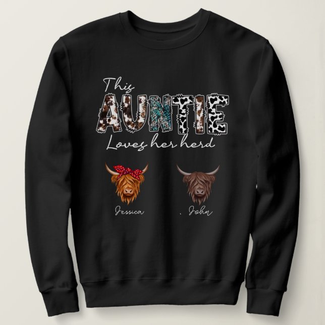 Autie kärlek hennes besättning t shirt (Design framsida)