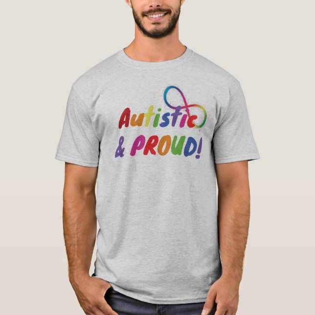 Autiker och ljud - Autistiskt Pride Shirt T Shirt (Framsida)