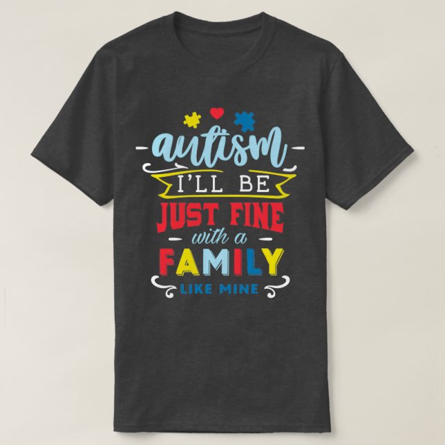 AUTISM 25 T SHIRT (Design framsida)