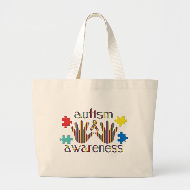 Autism Aawareness Jumbo Tygkasse (Framsidan)