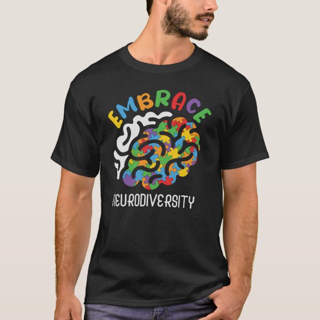 Autism aba, psykisk hälsa, Speciell lärare T Shirt (Framsida)